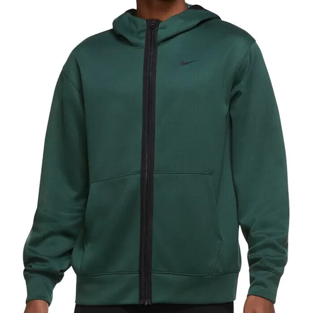 NWT! Nike Spotlight Full Zip Hoodie Noble Green Black XLT